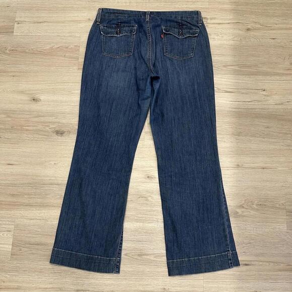 Vintage Levi’s Jeans‎ Womens 12 Med Spandex Stretch Relaxed Boot Cut 90s Crafted - Picture 12 of 15